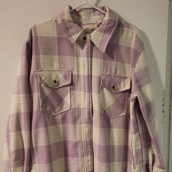 RD Style pink checkered shacket - Picture 1 of 3